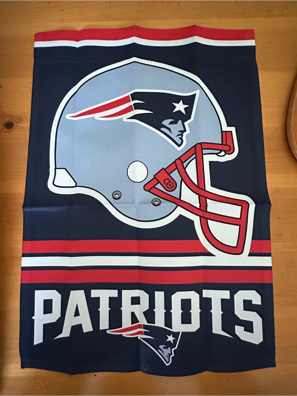 NFL New England Patriots 2-Sided Garden Flag Blue & Gray NWT